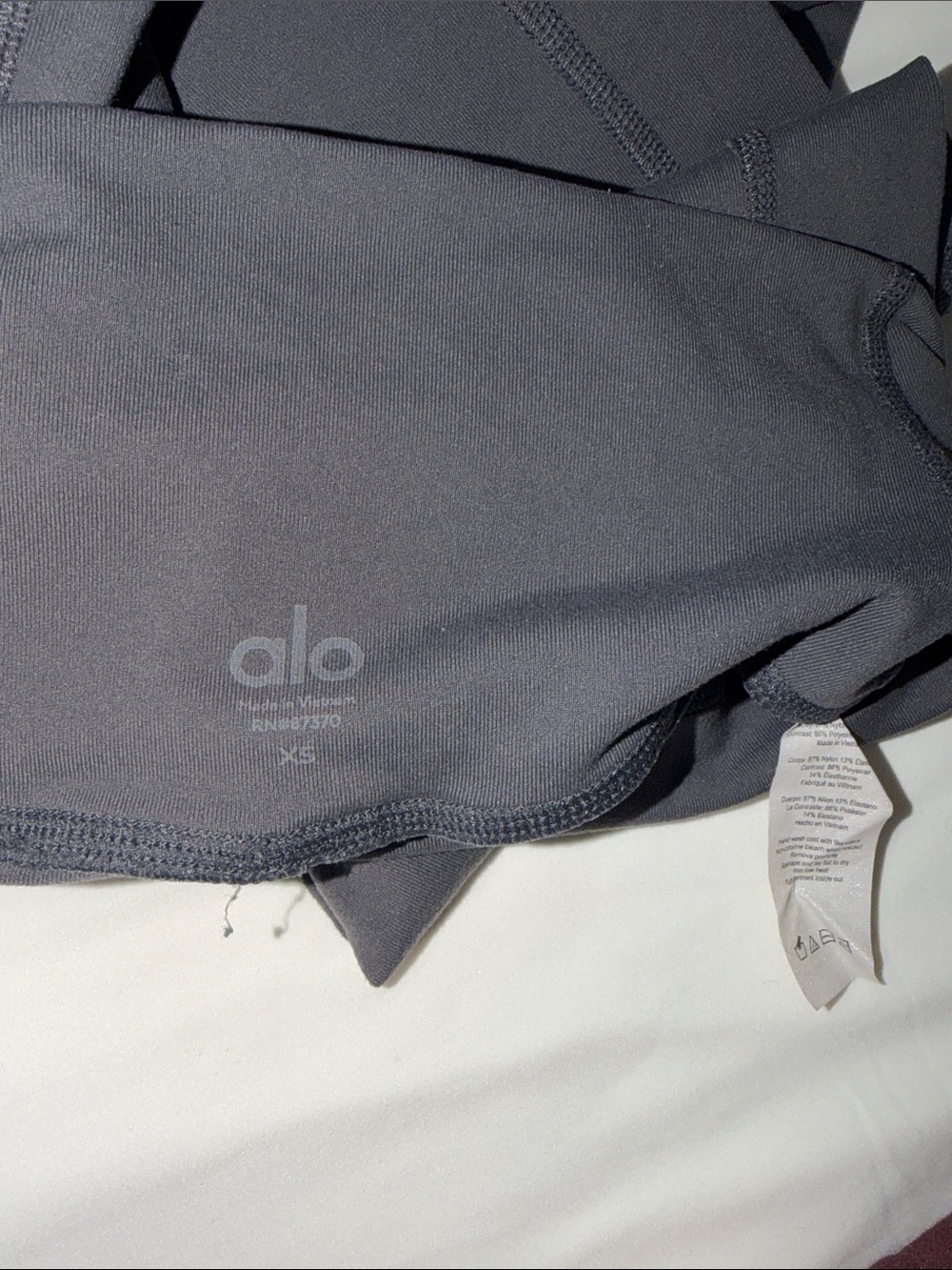 ALO Yoga Black Ribbed-Panel High-Waist Jeggings - Picture 2 of 8